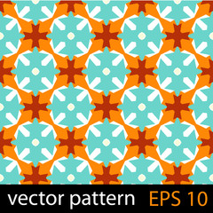 Abstract geometric floral pattern