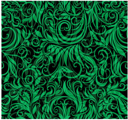 Hand-drawn floral seamless pattern