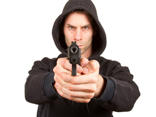 Man with a gun