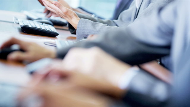 Multi Ethnic Team Financial Traders Hands Only