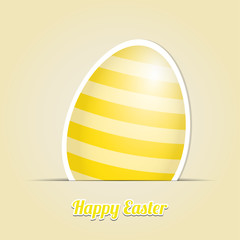 yellow white striped easter egg card background