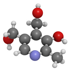 Vitamin B6 (pyridoxine) molecule
