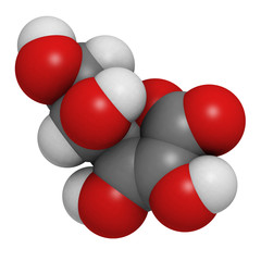 Vitamin C (ascorbic acid) molecule