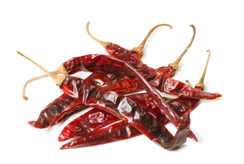 hot red pepper isolation on white background