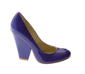 Blue high heel