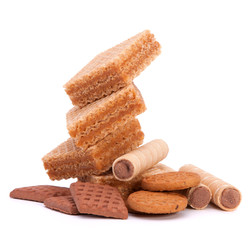 Wafers or honeycomb waffles