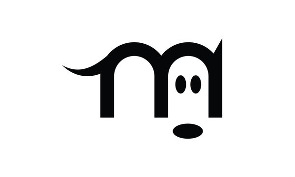 Logo petit chien noir