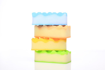 Sponge on a white background