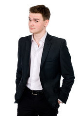 Portrait of a smiling businessman standing