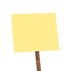 Yellow sign