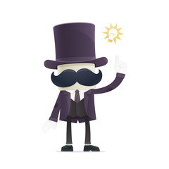 funny cartoon illusionist