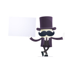 funny cartoon illusionist