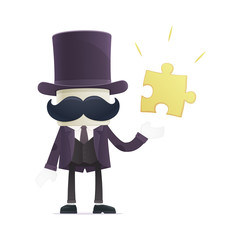 funny cartoon illusionist