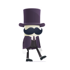 funny cartoon illusionist