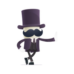 funny cartoon illusionist