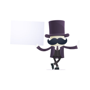 funny cartoon illusionist