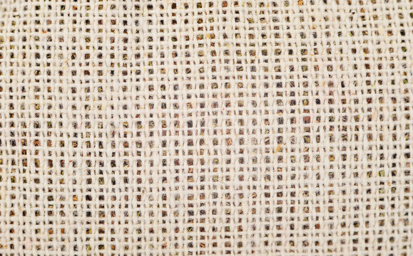 Texture of natural linen fabric canvas background