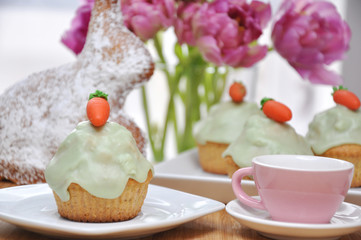Ostercupcakes mit Osterhase
