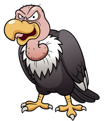 illustration of Cartoon vulture