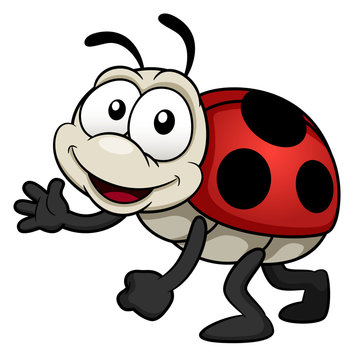 illustration of cartoon Lady bug