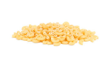 Traditional italian pasta  isolated on white background.