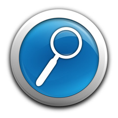 rechercher loupe sur bouton bleu