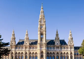 Zelfklevend Fotobehang City Hall of Vienna © wajan