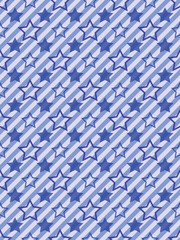 Obraz premium blue abstract seamless stars and stripes pattern