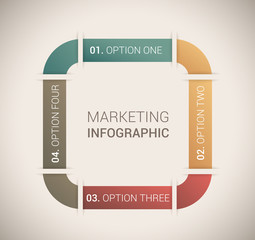 Modern soft color Design template / infographics