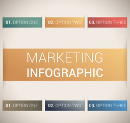 Modern soft color Design template / infographics