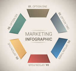 Modern soft color Design template / infographics
