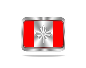 Metal Canada flag.