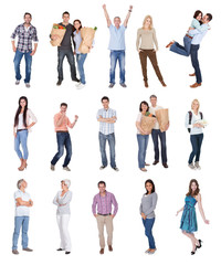 Happy casual people photos