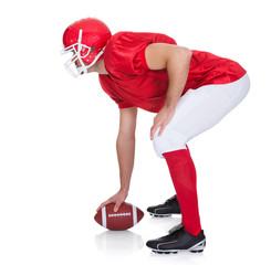 Portrait of American Football player