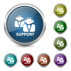 support buttons set