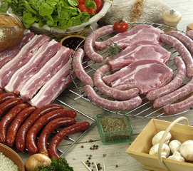 Plateau de viande porc