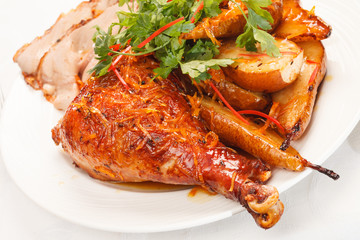 Roasted turkey