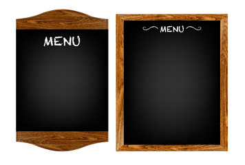 Restaurant Menu Board Set With Text