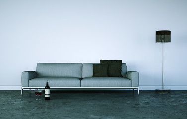 modernes graues Sofa