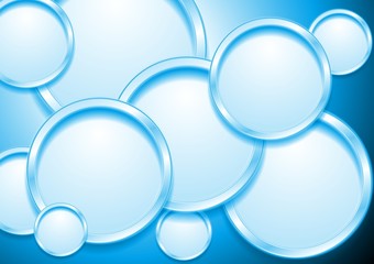 Abstract vector design with 3d round shapes