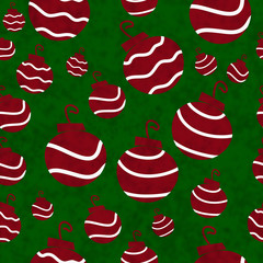 Christmas Red Retro Ornament Fabric Background