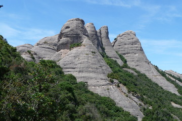 Fototapeta na wymiar Montserrat Gebirge bei Barcelona, ??Hiszpania