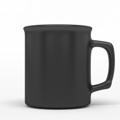 black coffee mug