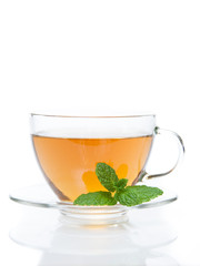 Pfefferminztee freigestellt