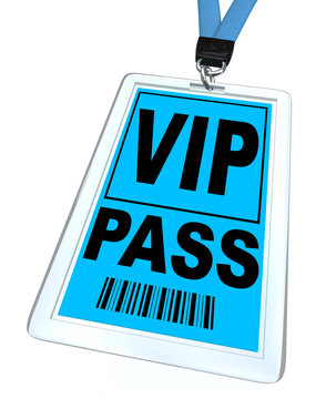 VIP Pass - Lanyard And Badge