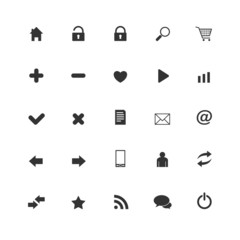 Web icons, buttons