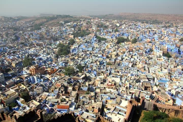 Fotobehang jodhpur blue city in india © Kokhanchikov