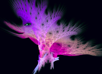 Fractal Wise Birds Eye. Computer generated graphics.