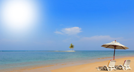 beach and tropical sea
