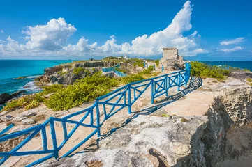 Meubelstickers View on the southern tip of Isla Mujeres, Mexico © elvistudio